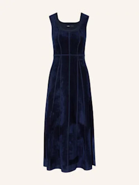 Maje Sukienka Z Frotte blau granatowa