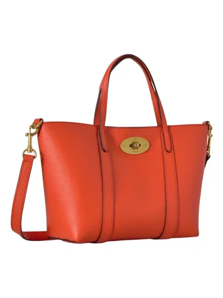 Shopperka Mulberry skórzana pomarańczowa