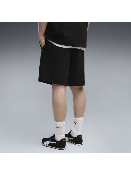 PUMA MÄ™skie szorty Essentials Elevated Material o luÅºnym kroju OdzieÅ¼ S czarny
