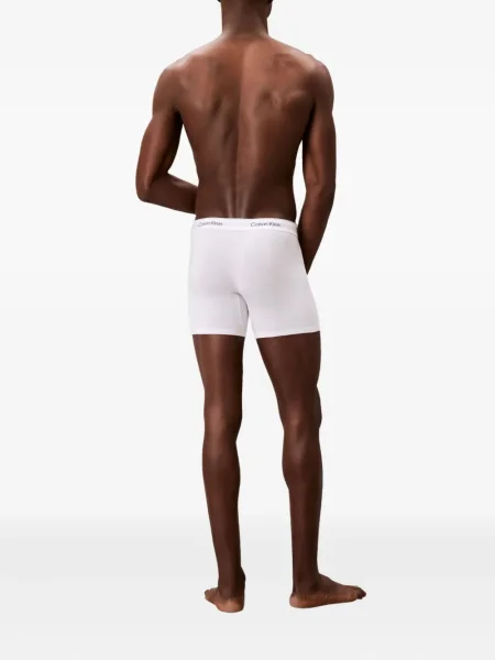 Boxeri Calvin Klein Underwear cu autograf alb