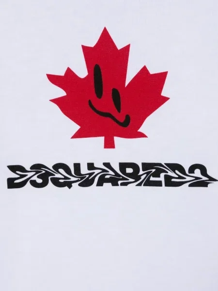 Koszulka dziecięca Dsquared2 biała