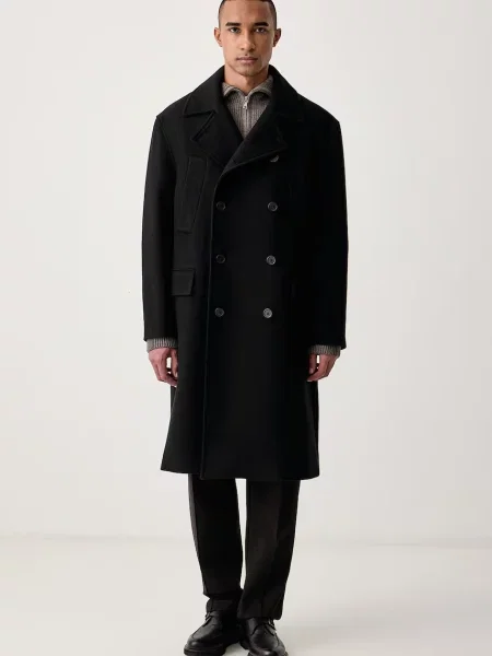 Palton Officine Générale de lână elegant negru