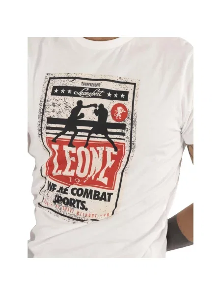 Scurt tricou Leone 1947 cu mâneci scurte alb