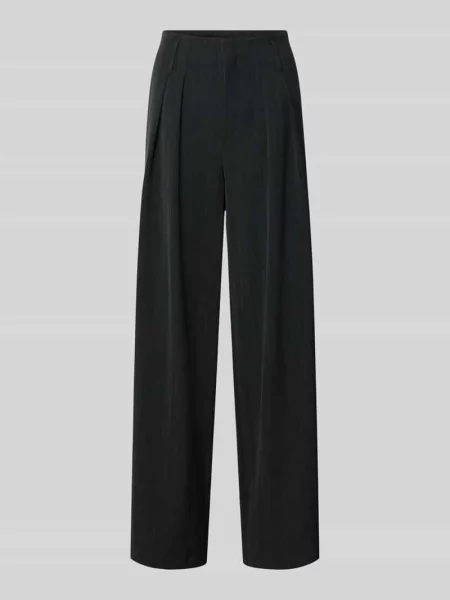 Spodnie materiałowe z wysokim stanem i szeroką nogawką model ‘Luna’ My Essential Wardrobe