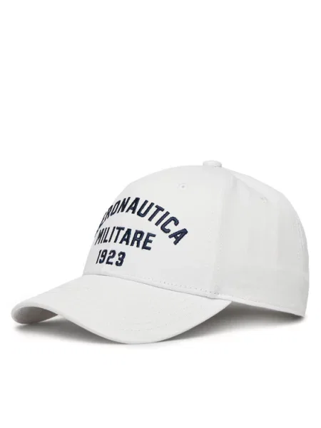 Czapka z daszkiem Aeronautica Militare off white biała