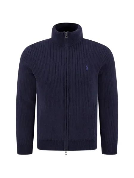 Žebrovaná mikina Polo Ralph Lauren modrá