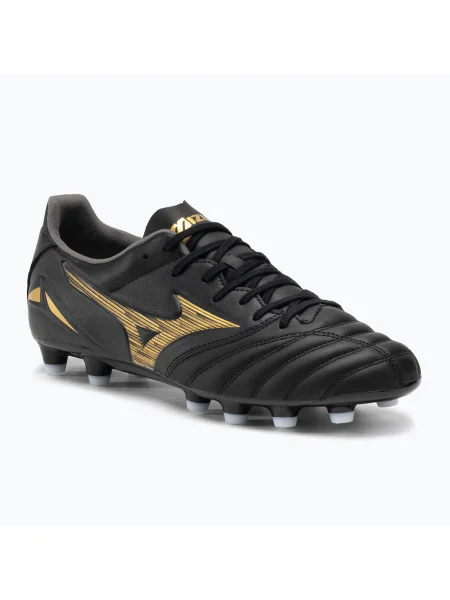 Ghete de fotbal Mizuno Morelia Neo IV Pro MD pentru bărbați negru/auriu/negru negru