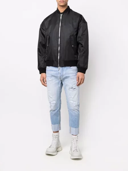 Geacă bomber Dsquared2 cu imagine negru