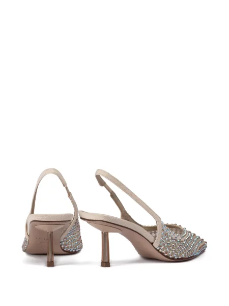 Pantofi cu toc Le Silla slingback alb