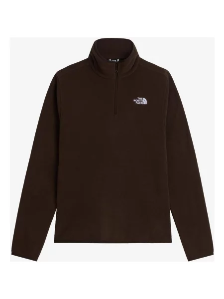 Polar The North Face Glacier Fleece Quarter Zip ciemny S brązowy