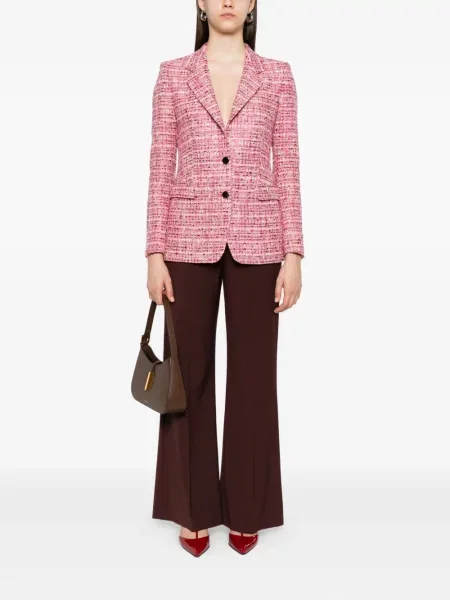 Sacou Tagliatore din tweed roz
