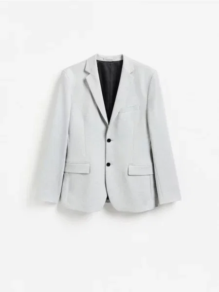 Reserved Sacou slim fit deschis gri