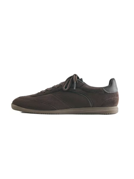 Pull&Bear Niske tenisice tamno smeđa