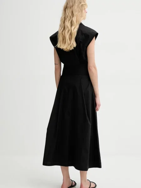 Šaty A.P.C. robe athena midi černá