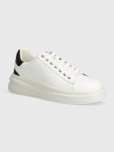 Guess De piele sneakers ELBINA alb