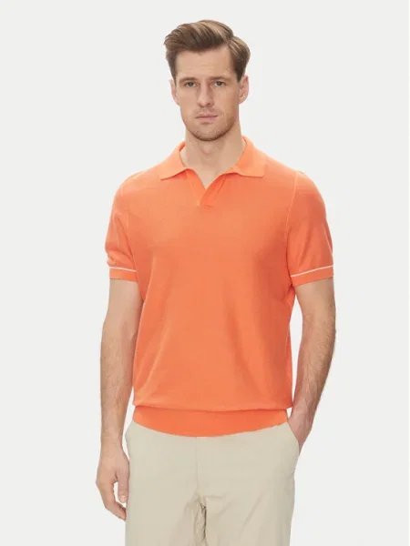 BOSS Tricou polo H-Jianluca portocaliu