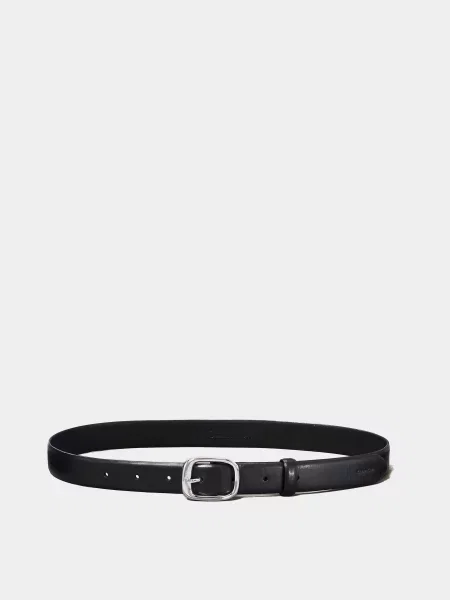 Calvin Klein CHUNKY BUCKLE SMOOTH Ремінь Шкіра чорний