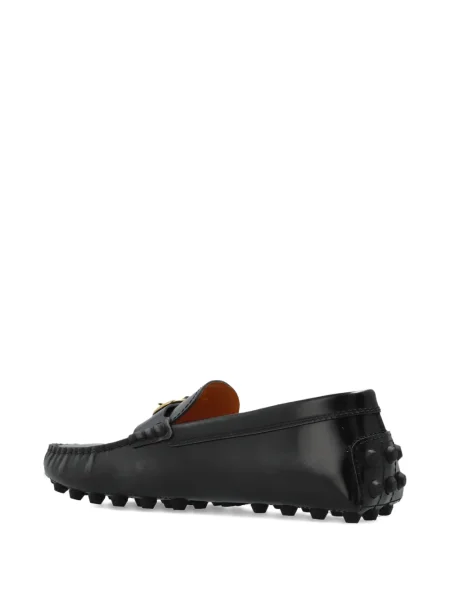 Pantofi loafer Tod's din piele cu cataramă negru