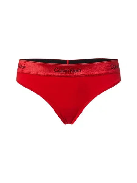 Calvin Klein Stringi Kobiety jednolity S czerwony
