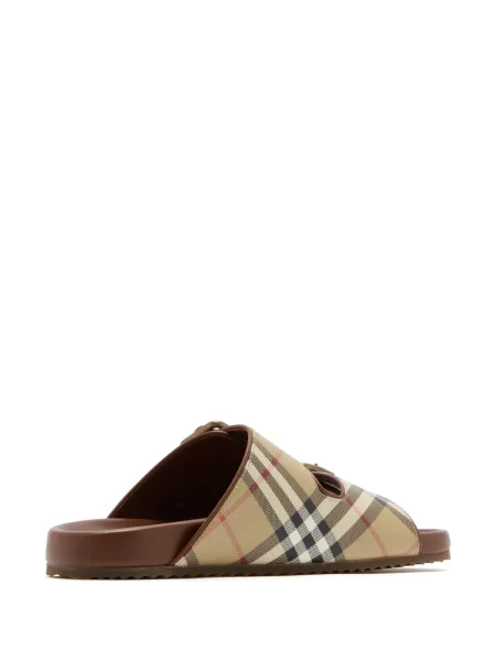 Sandale Burberry din piele în carouri