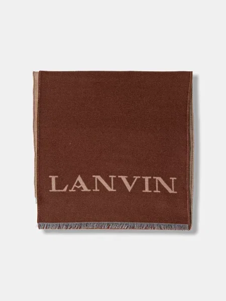 Fular Lanvin de lână maro