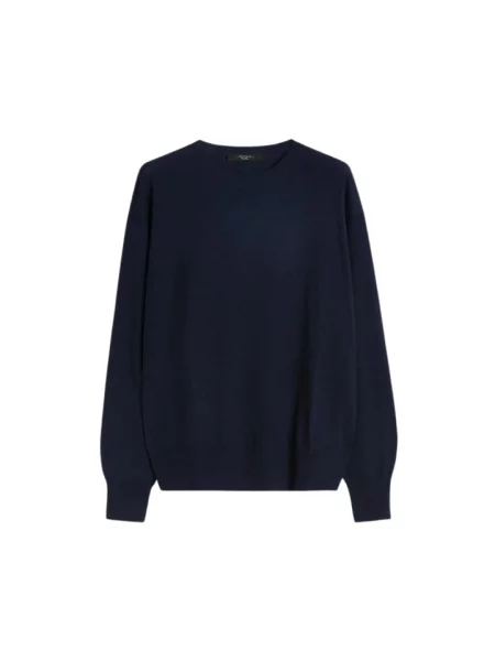 Sweter Max Mara z kaszmiru niebieski