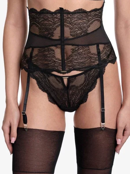 Кружевной для чулок чорні
