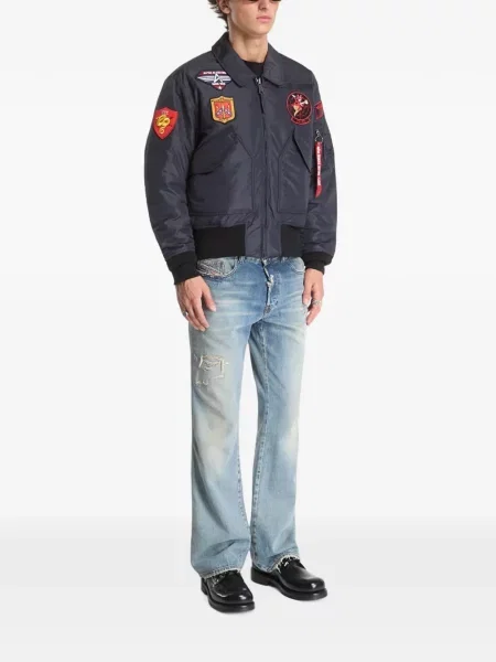 Geacă bomber Alpha Industries albastru