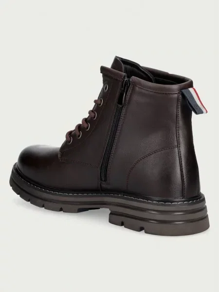 U.S. Polo Assn. trapery skórzane brązowe