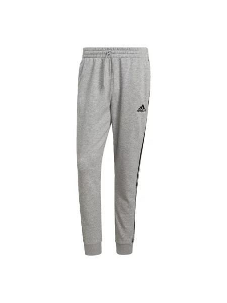 Spodnie adidas Essentials Tapered Cuff 3 Stripes czarne
