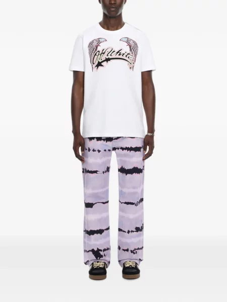 Tricou Off-white cu imagine alb