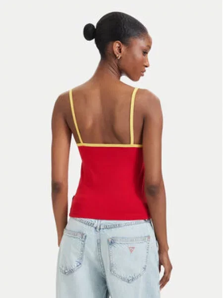 Top Guess Jeans červený