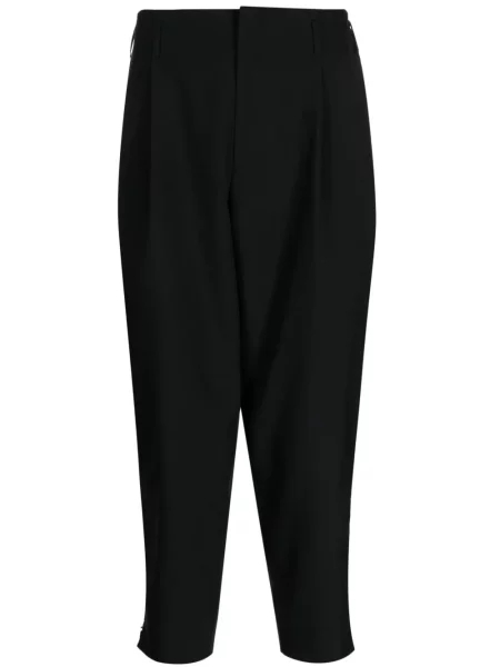 Cropp pantaloni Black Comme Des Garçons de lână negru