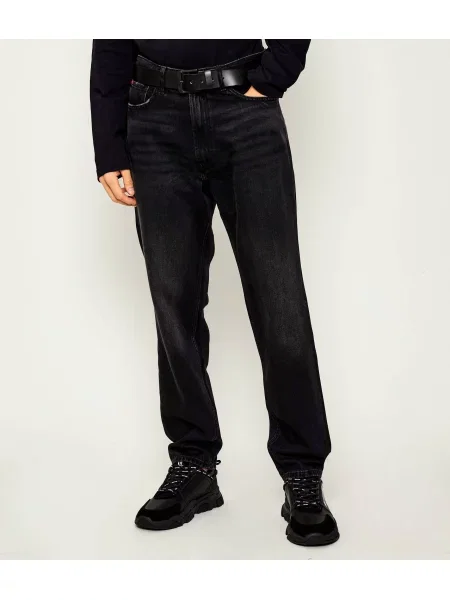 HUGO Blugi | Tapered fit negru