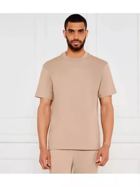 HUGO Tricou Dapolino | Relaxed fit bej