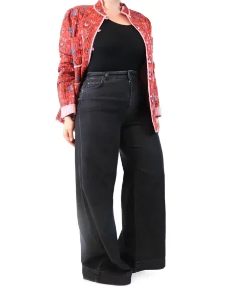 Blugi cu picior larg Weekend Max Mara negru