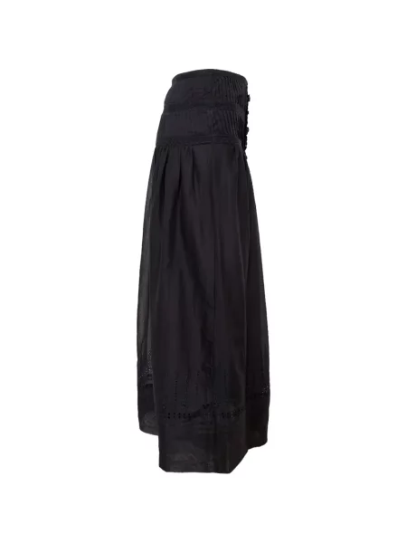 Fustă midi Marant Etoile cu broderie negru