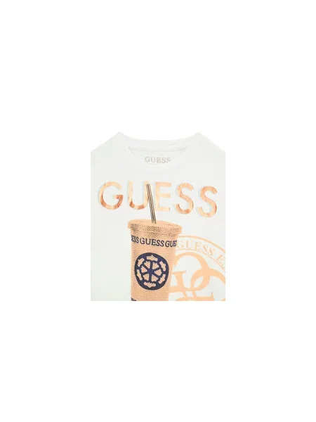 Guess Póló Relaxed Fit fehér