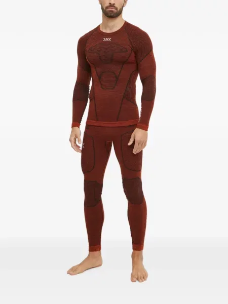 Pantaloni de schi X-bionic cu imagine roșu