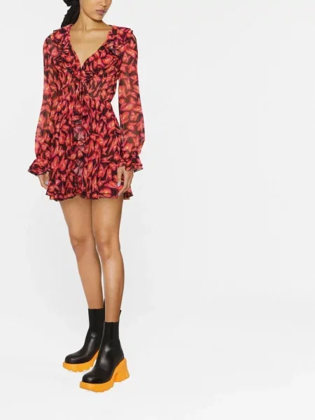 Oblekové mini mini šaty Msgm růžové