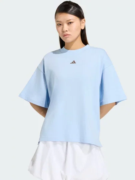 ADIDAS SPORTSWEAR Funkčné tričko Studio svetlomodrá / hnedá modrá