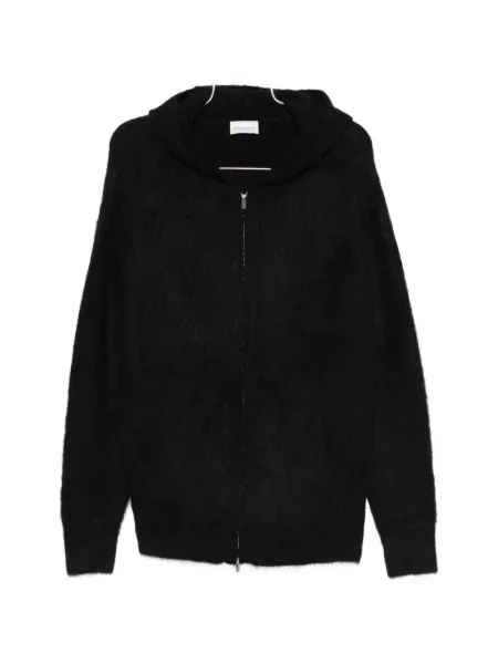 Cardigan 7 For All Mankind cu glugă negru