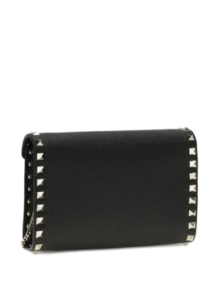 Colier Valentino Garavani din piele mini negru