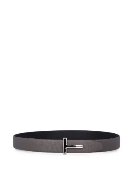 Reversibil curea Tom Ford cu autograf gri