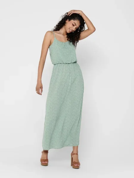 ONLY Rochie Winner / verde mentă alb
