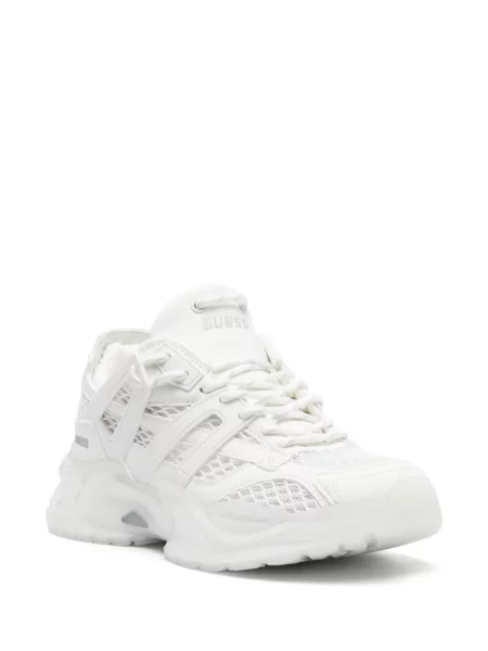 Sneakerși Guess plasă alb