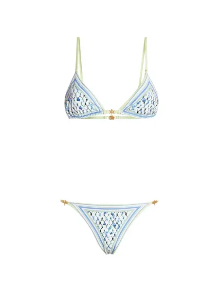 Bikini Genny cu imagine albastru