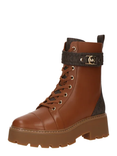 MICHAEL Michael Kors Šnurovacie členkové čižmy / koňaková hnedá