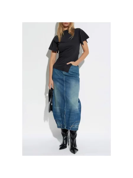 Spódnica midi Vetements niebieska