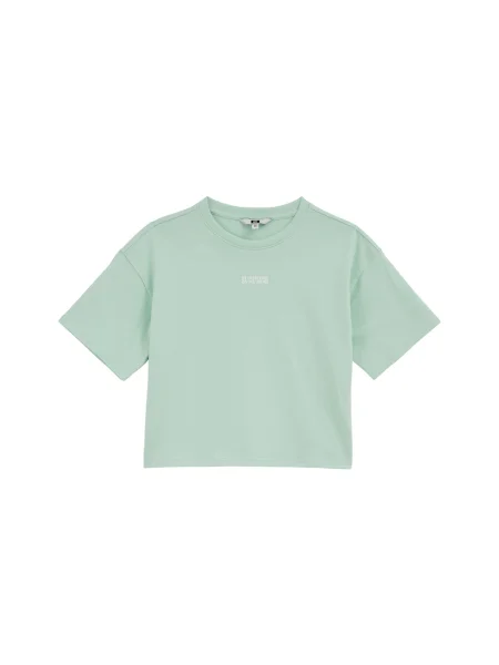 WE Fashion Póló világosszürke menta